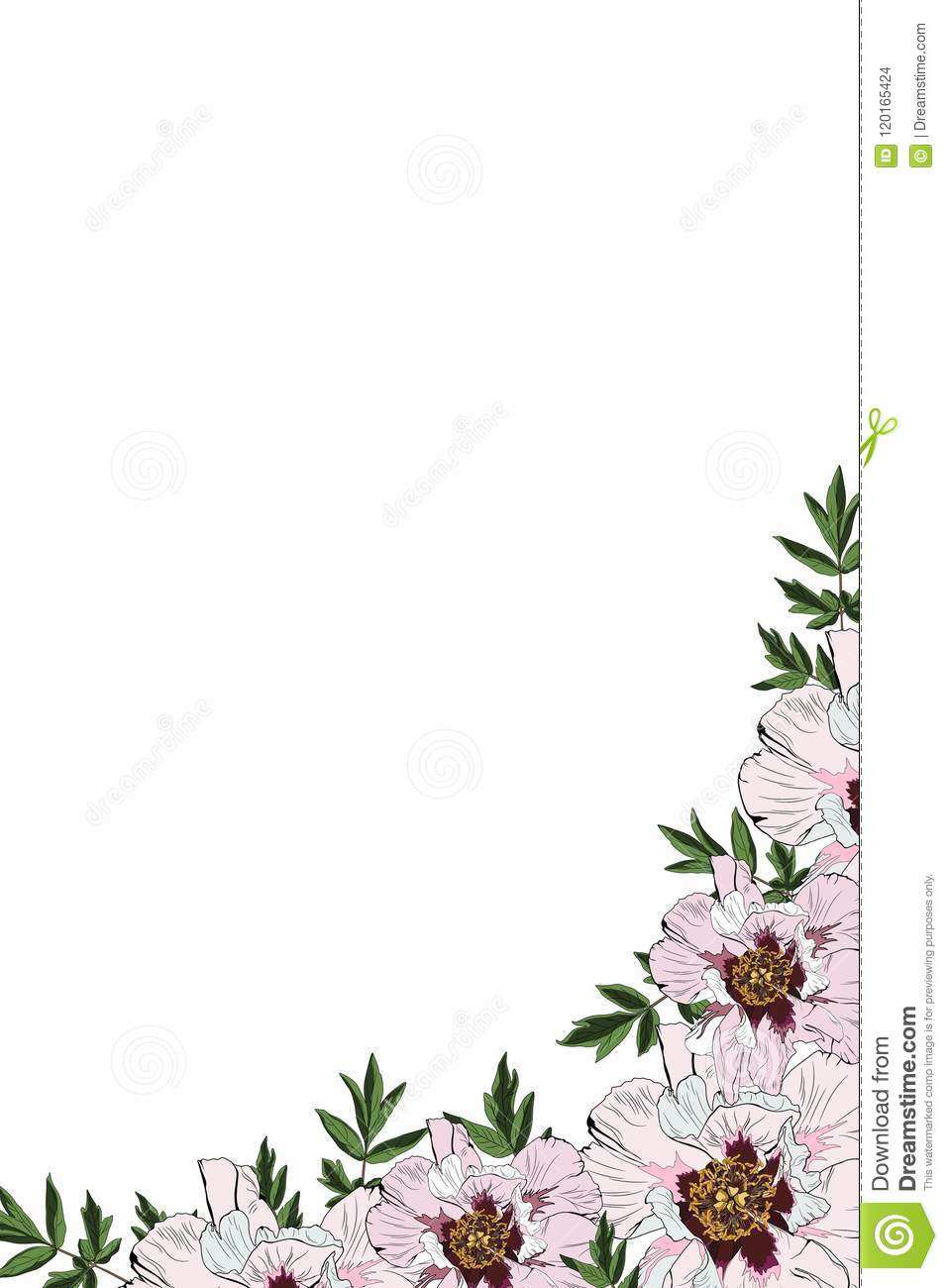 37 online flower card template printable layoutsflower