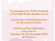 Invitation Card Sample For Annual Day At School