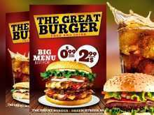37 Printable Burger Promotion Flyer Template Templates by Burger Promotion Flyer Template