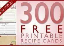 37 Printable Free Printable 4X6 Recipe Card Template With Stunning Design by Free Printable 4X6 Recipe Card Template