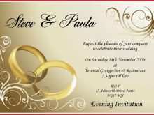 Marriage Invitation Card Format Kerala