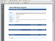 37 Printable Meeting Agenda Template With Calendar Download with Meeting Agenda Template With Calendar