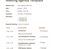 37 Printable Retail Meeting Agenda Template Now with Retail Meeting Agenda Template