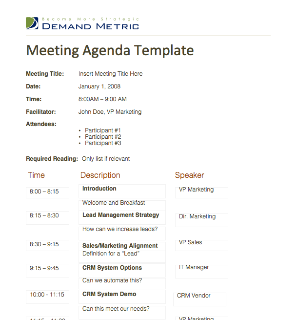 37 Printable Retail Meeting Agenda Template Now with Retail Meeting Agenda Template