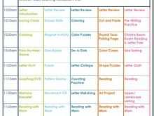 37 Standard Homeschool Class Schedule Template Formating with Homeschool Class Schedule Template
