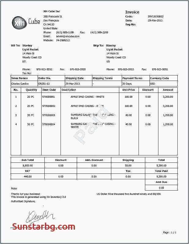 37 Standard Pc Repair Invoice Template for Ms Word with Pc Repair Invoice Template