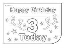 37 The Best 3 Year Old Birthday Card Template Download for 3 Year Old Birthday Card Template