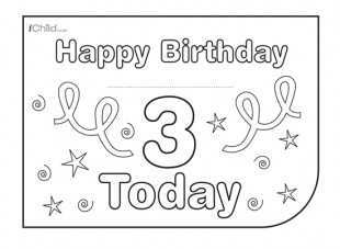 37 The Best 3 Year Old Birthday Card Template Download for 3 Year Old Birthday Card Template