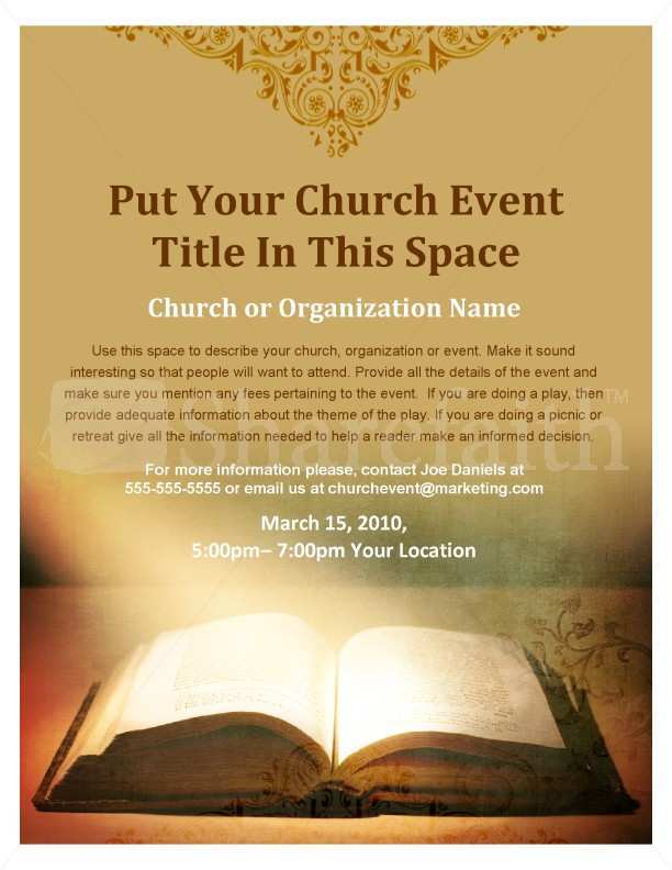 Free Printable Church Flyer Templates Designs