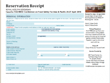 Hotel Receipts Template