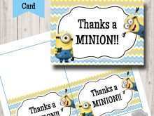 37 The Best Minion Thank You Card Template Photo by Minion Thank You Card Template