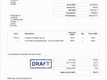 37 The Best Sample Vat Invoice Template Formating by Sample Vat Invoice Template