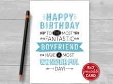 37 Visiting Birthday Card Template Boyfriend Formating for Birthday Card Template Boyfriend