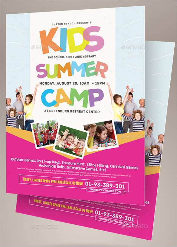 Summer Camp Flyer Template Free