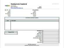 38 Adding Plumbing Contractor Invoice Template Maker by Plumbing Contractor Invoice Template