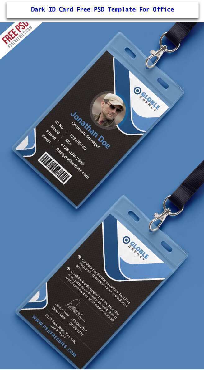 38 Best Employee Id Card Template Psd File Free Download Photo with Employee Id Card Template Psd File Free Download