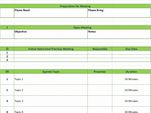 38 Best Meeting Agenda Template With Action Items for Meeting Agenda Template With Action Items
