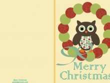 38 Best Owl Christmas Card Template Maker with Owl Christmas Card Template