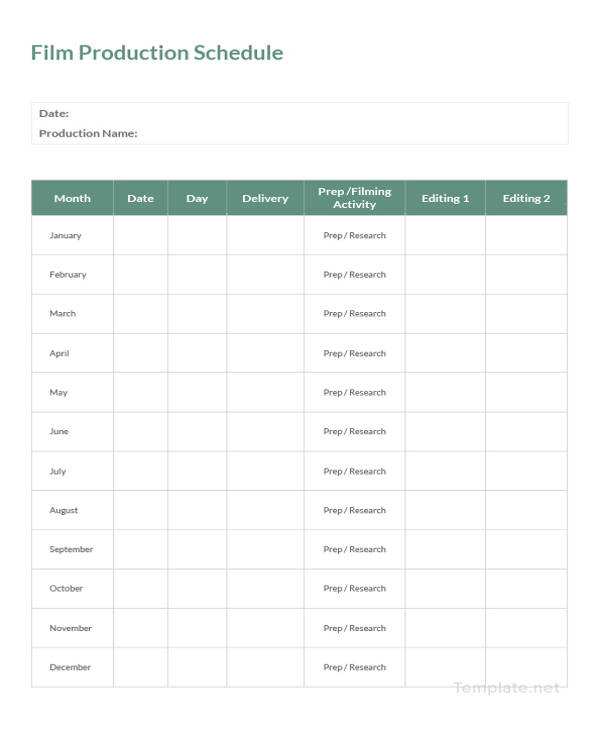 38 Blank Production Delivery Schedule Template Formating by Production Delivery Schedule Template