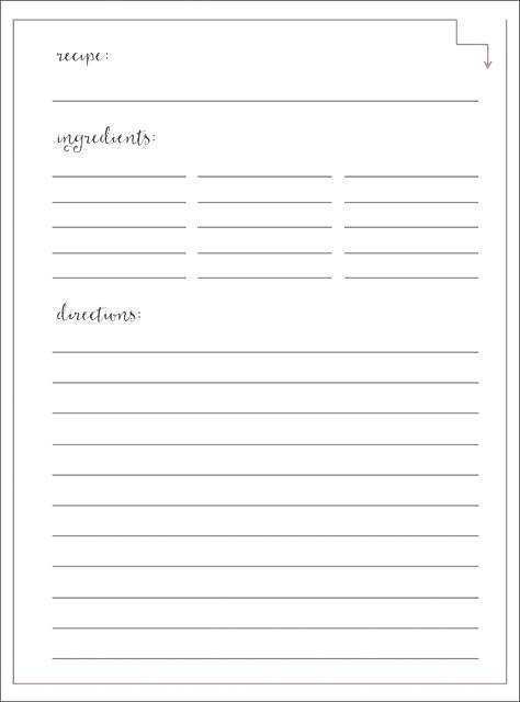 38 Blank Recipe Card Template For Word 3x5 With Stunning Design By