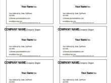 38 Creating Blank Business Card Template On Word Layouts with Blank Business Card Template On Word