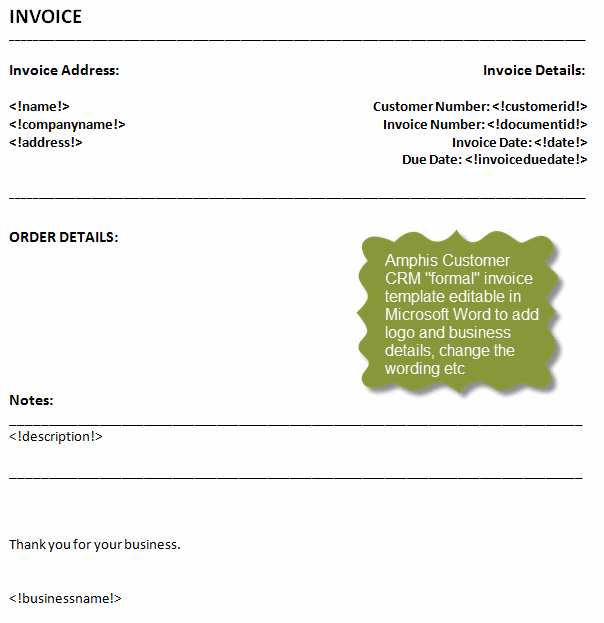38 Creating Invoice Template To Email Formating for Invoice Template To Email