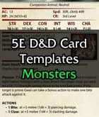 38 Creating Monster Card Template 5E for Ms Word by Monster Card Template 5E