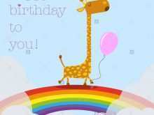 38 Creating Rainbow Birthday Card Template Download for Rainbow Birthday Card Template