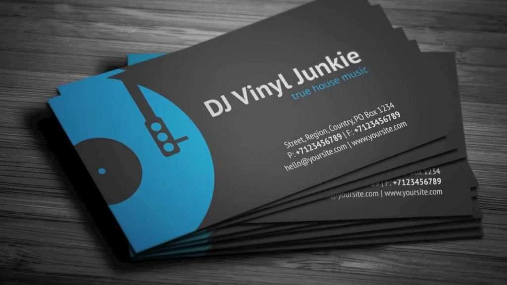  Dj Business Card Template Psd Free Download Cards Design Templates