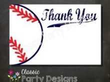 38 Creative Thank You Card Template Baseball Layouts for Thank You Card Template Baseball