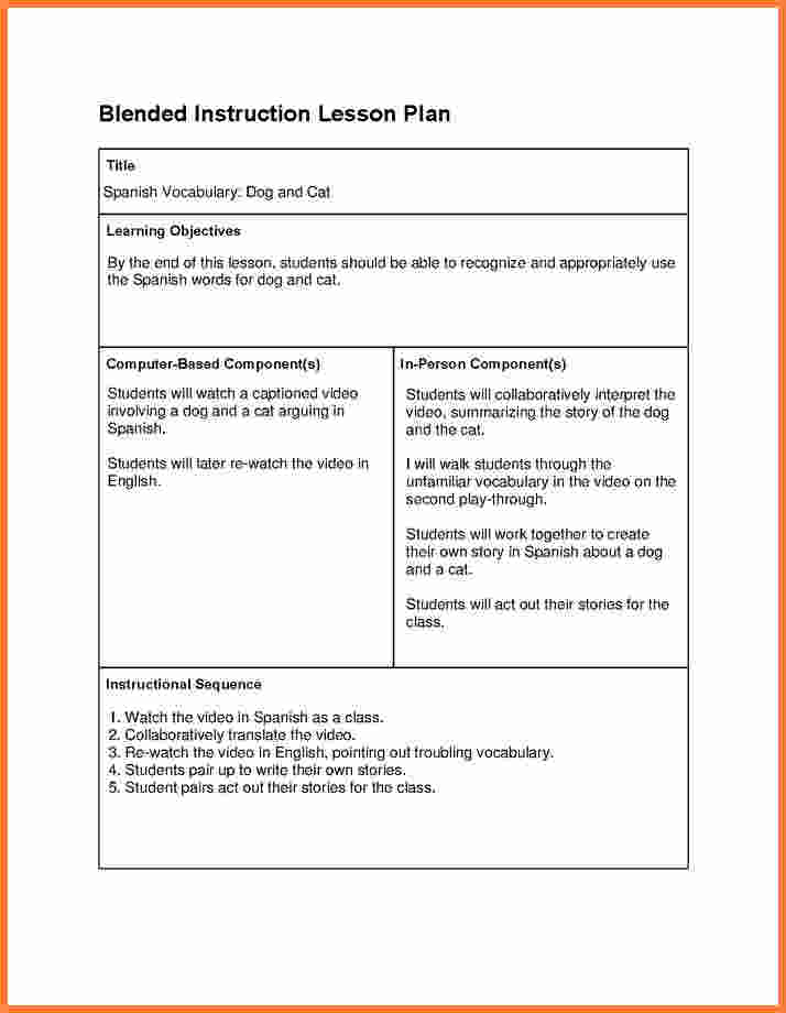 38 Customize 6 Class Lesson Plan Template for Ms Word by 6 Class Lesson Plan Template