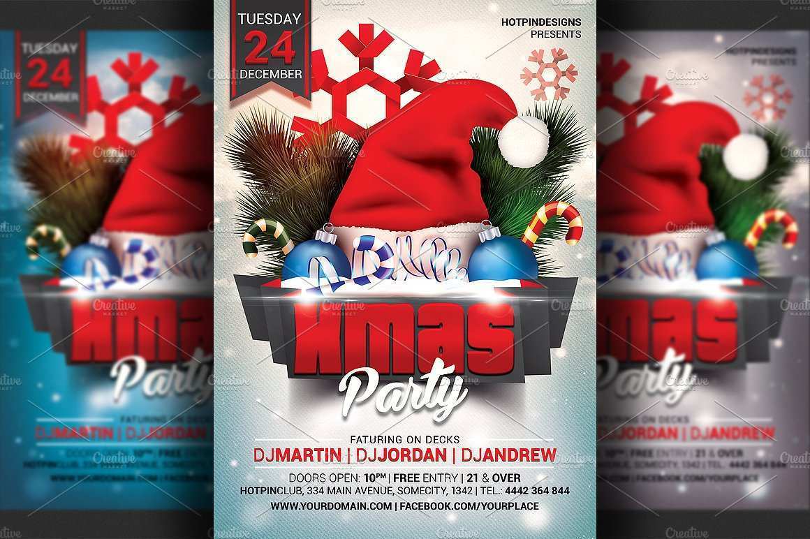 38 Customize Christmas Party Flyer Templates Photo for Christmas Party Flyer Templates