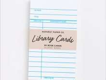 38 Customize Free Printable Library Card Template Maker by Free Printable Library Card Template