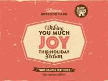 Vintage Christmas Card Templates Free