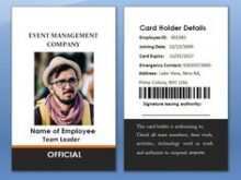 38 Employee I Card Template in Word by Employee I Card Template