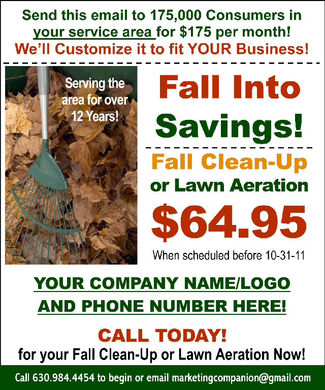  Fall Clean Up Flyer Template 