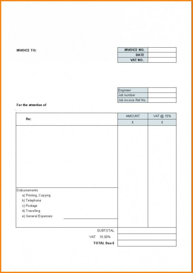 sample blank invoice template cards design templates