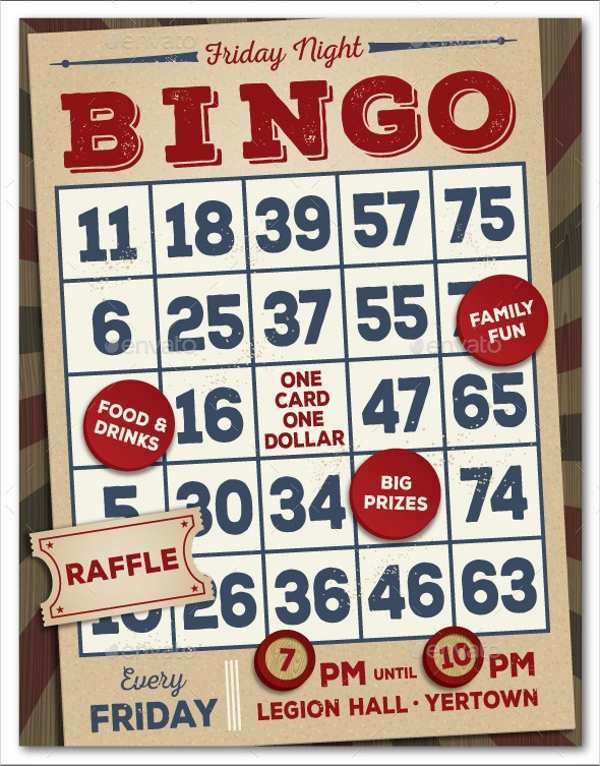 38 Free Bingo Flyer Template Free in Photoshop with Bingo Flyer Template Free