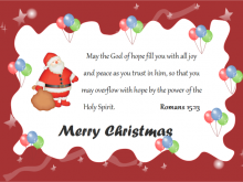 Christmas Card Template Ecard