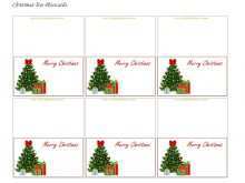 Place Card Template Christmas Printable