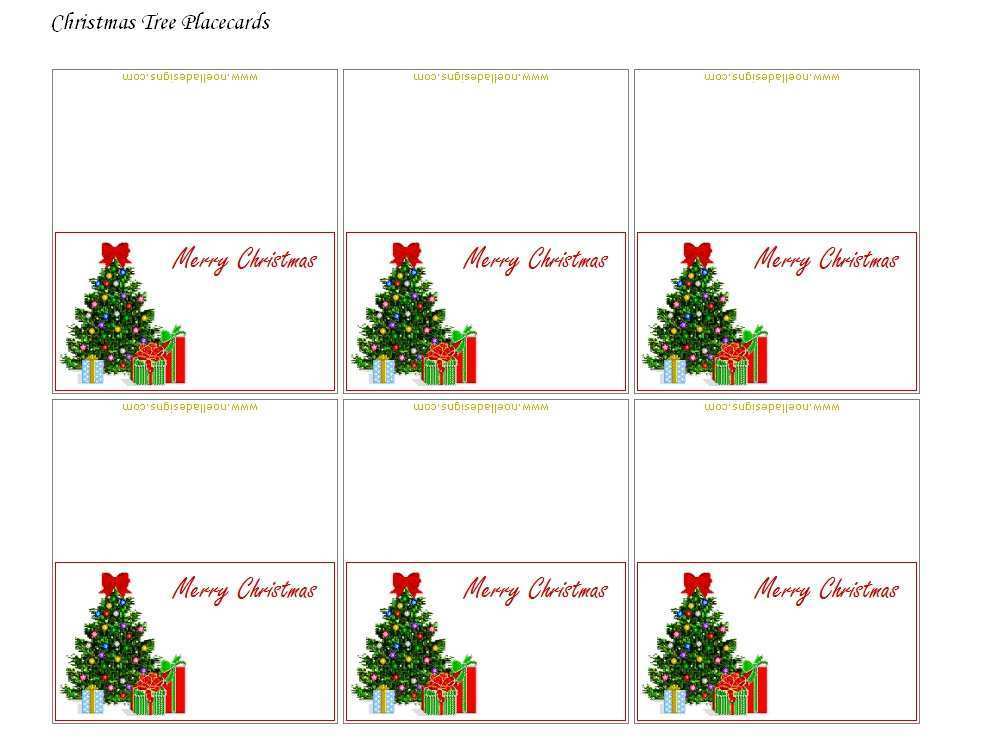 Place Cards Free Template Word