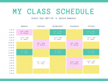 38 Free Printable Class Schedule Template Cute Formating with Class Schedule Template Cute