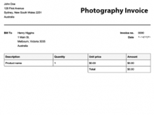 38 Free Printable Invoice Template For Freelance Photographer Maker for Invoice Template For Freelance Photographer