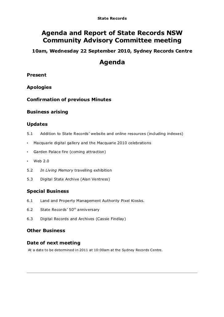 38 Free Printable Pc Meeting Agenda Template Nsw Templates with Pc Meeting Agenda Template Nsw