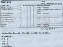 38 Grade 7 Report Card Template in Photoshop with Grade 7 Report Card Template