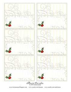 38 How To Create Name Place Card Template Christmas in Word for Name Place Card Template Christmas