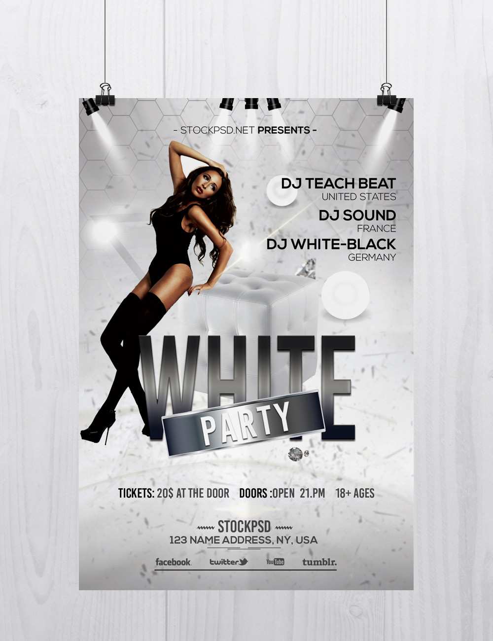 38 How To Create White Party Flyer Template Free Templates with White Party Flyer Template Free