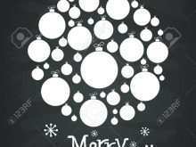 Christmas Card Bauble Template