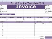 38 Printable Invoice Template Xls Maker with Invoice Template Xls