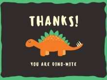 38 Report Dinosaur Thank You Card Template Maker for Dinosaur Thank You Card Template
